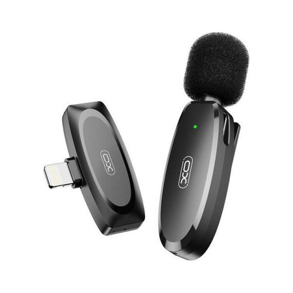 Мікрофон XO MKF08B з придушенням шуму lightning Black (XO MKF08B-IP) XO MKF08B-IP фото