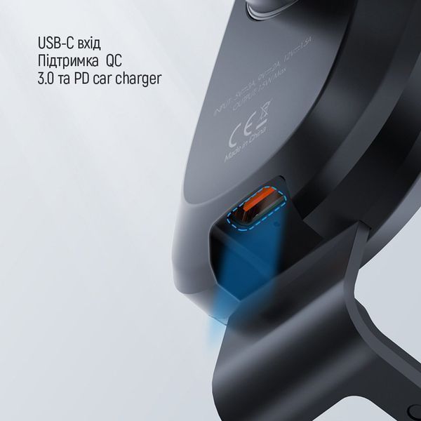 Автомобильное зарядное устройство для ColorWay Air Vent Car Wireless Charger (15W) Black (CW-CHAW038 CW-CHAW038Q-BK фото