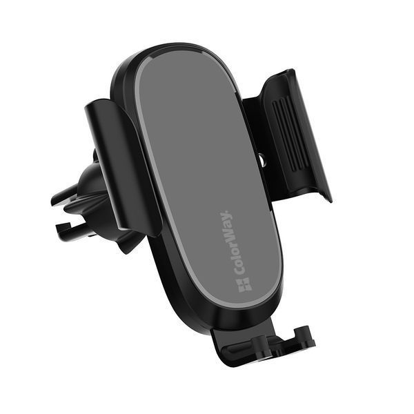 Автомобильное зарядное устройство для ColorWay Air Vent Car Wireless Charger (15W) Black (CW-CHAW038 CW-CHAW038Q-BK фото