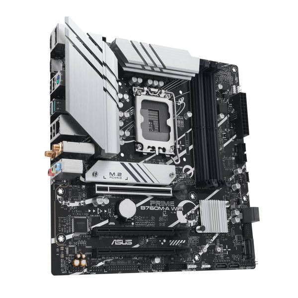 Материнcька плата ASUS PRIME B760M-A WIFI s1700 B760 4xDDR5 M.2 HDMI DP Wi-Fi BT mATX 90MB1EL0-M1EAY0 фото