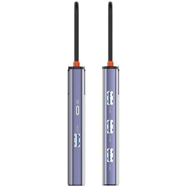 USB-хаб ColorWay USB-C 6-в-1 Type C PD 100W/USB3.0х3/USB2.0/RJ45 (CW-HUB03) CW-HUB03 фото