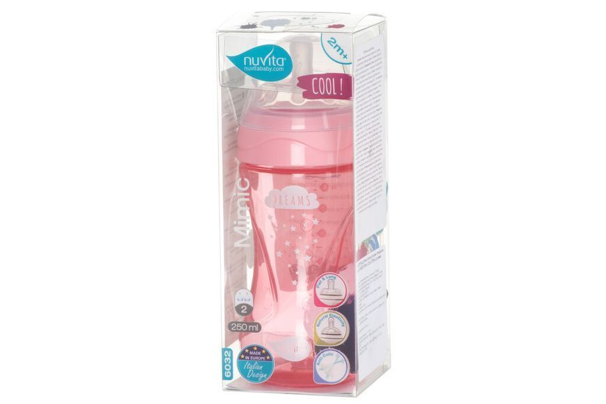 Детская бутылочка Nuvita Mimic Cool (250мл)NV6032PINK NV6032PINK фото