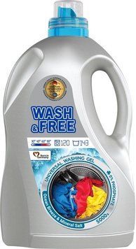 Гель для стирки Wash&Free Морская свежесть с нотками минеральной соли Universal 5000 мл 005216 фото