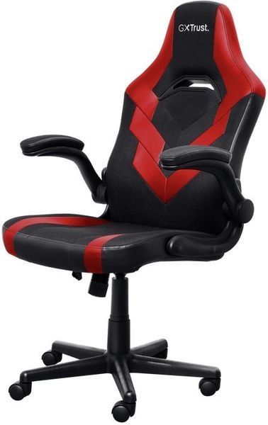 Крісло Trust GXT703R Riye, ПУ шкіра, Foldable Armrests, червоний 24986_TRUST фото