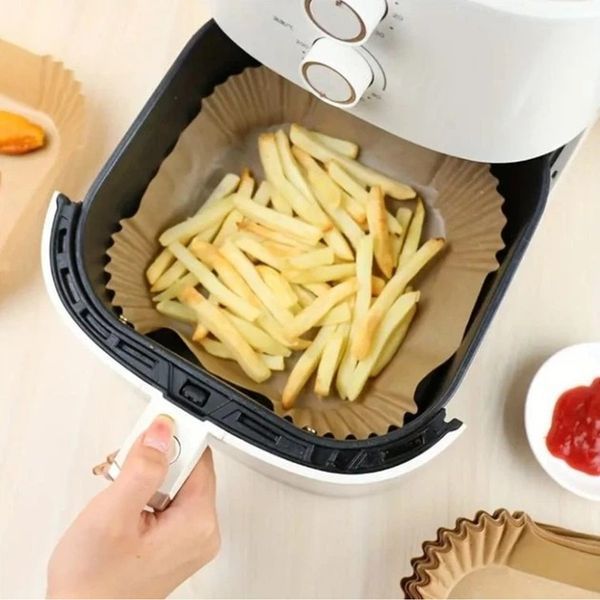 Форма для аерогрилю, мультипечі Kraft (16x4.5 см) пергаментна, 50 шт (R32323) R32323 фото