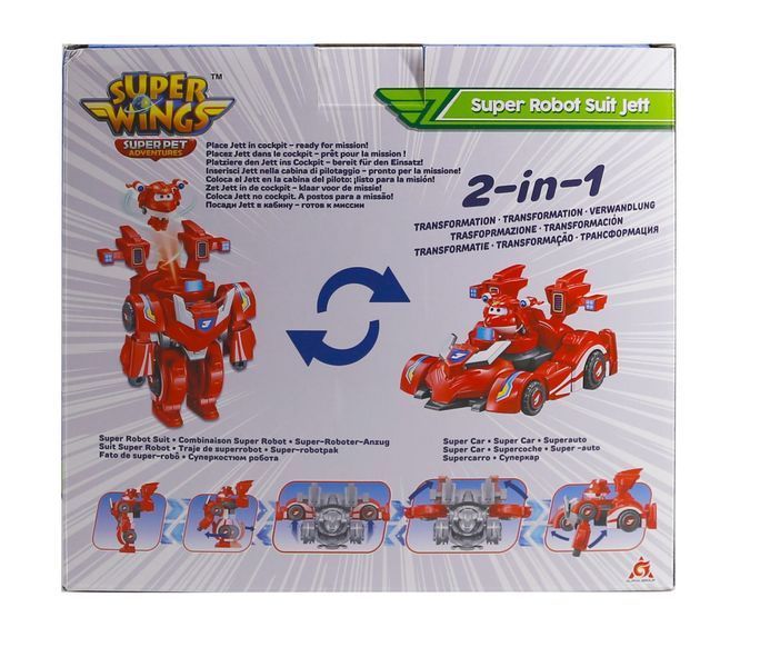 Ігровий набір Super Wings Super Robot Suit Джетт (Jett) EU770351 фото