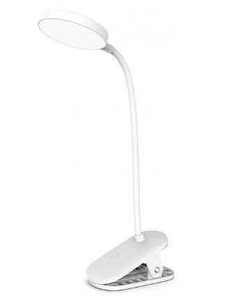 Настольная лампа ColorWay Flexible&Clip 2 со встроенным аккумулятором White (CW-DL10FCB-W) CW-DL10FCB-W фото