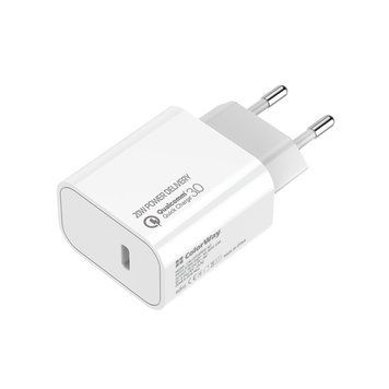 Зарядное устройство Colorway Power Delivery USB Type-C (20W) V2 белый (CW-CHS026PD-WT) CW-CHS026PD-WT фото