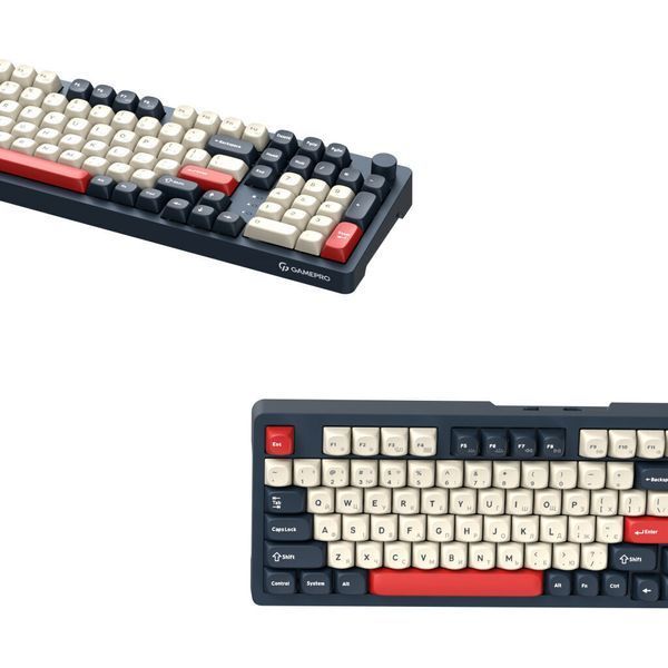 Клавіатура GamePro Asgard Drakkar Keychron Super Red Switch Wireless/Bluetooth/USB UA Blue (MK305BL) MK305BL фото