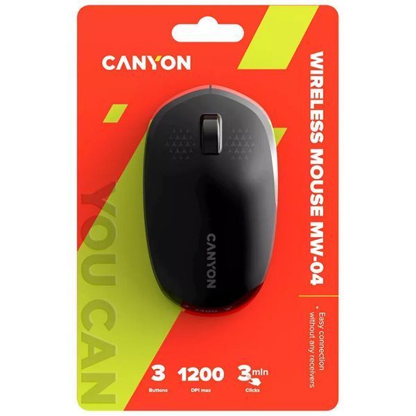 Мишка Canyon MW-04 Bluetooth Black (CNS-CMSW04B) CNS-CMSW04B фото