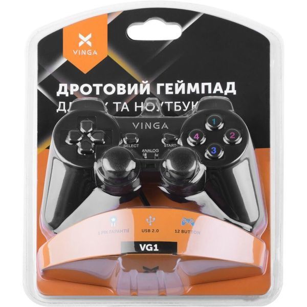 Геймпад Vinga VG1 Black VG1 Black фото