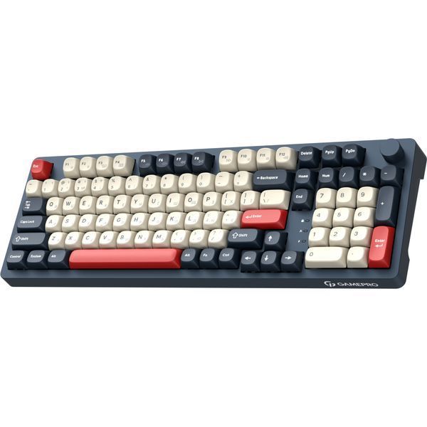 Клавіатура GamePro Asgard Drakkar Keychron Super Red Switch Wireless/Bluetooth/USB UA Blue (MK305BL) MK305BL фото