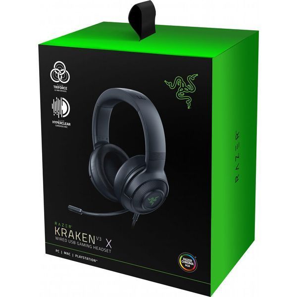Навушники Razer Kraken V3 X USB (RZ04-03750300-R3M1) RZ04-03750300-R3M1 фото