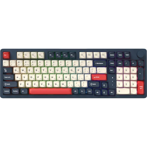 Клавіатура GamePro Asgard Drakkar Keychron Super Red Switch Wireless/Bluetooth/USB UA Blue (MK305BL) MK305BL фото