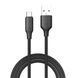 Кабель ColorWay USB - Type-C (TPE embossed) 3А 1м чорний (CW-CBUC101-BK) CW-CBUC101-BK фото 1