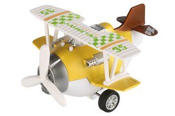 Самолет металлический Same Toy инерционный Aircraft со светом и звуком (желтый) SY8015Ut-1 фото