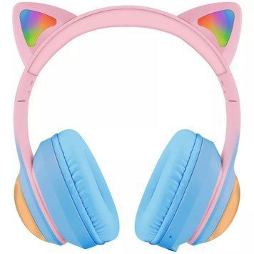 Наушники Bluetooth Proove Kids LumiCat (APP) Blue/Pink (HPLC0001AP26) HPLC0001AP26 фото