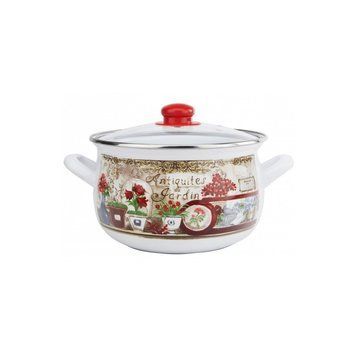 Каструля Gusto "Квітковий сад" 18 см 3,1 л (GT-T-118-FG) GT-T-118-FG фото
