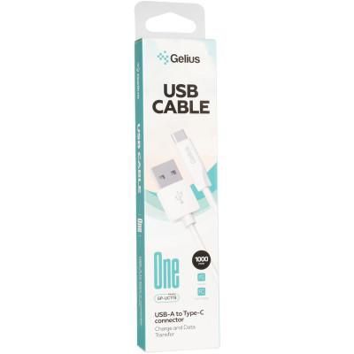 Кабель Gelius One GP-UC119 (12W) USB-A to Type-C (1м) White One GP-UC119 Type-C White фото