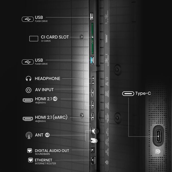 Телевізор 55" Hisense 55U8Q 55U8Q фото