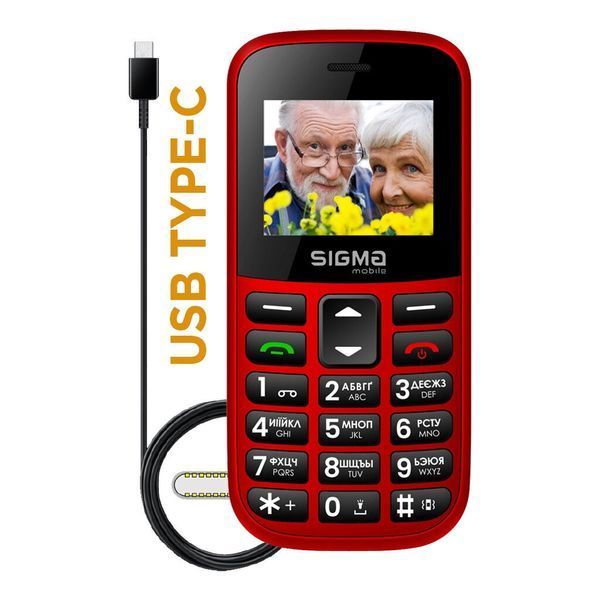 Мобильный телефон Sigma Comfort 50 EASY TYPE-C Red (4827798585221) 4827798585221 фото