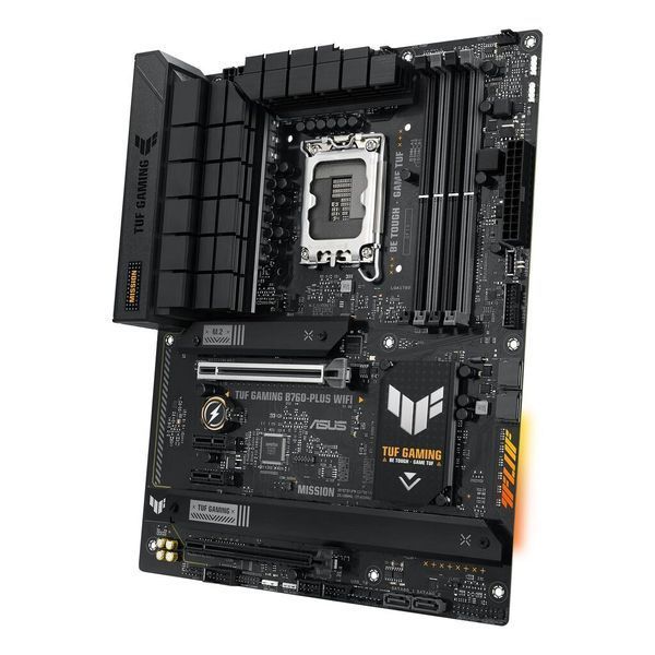 ASUS Материнcкая плата TUF GAMING B760-PLUS WIFI s1700 B760 4xDDR5 M.2 HDMI DP Wi-Fi BT ATX 90MB1ER0-M1EAY0 фото