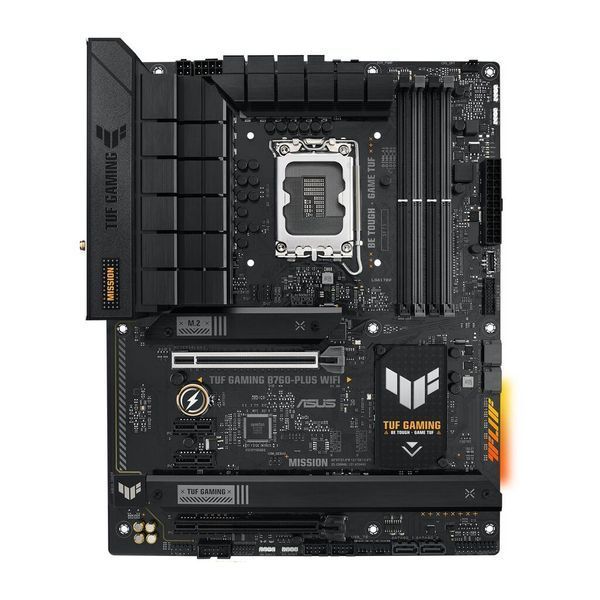 ASUS Материнcкая плата TUF GAMING B760-PLUS WIFI s1700 B760 4xDDR5 M.2 HDMI DP Wi-Fi BT ATX 90MB1ER0-M1EAY0 фото