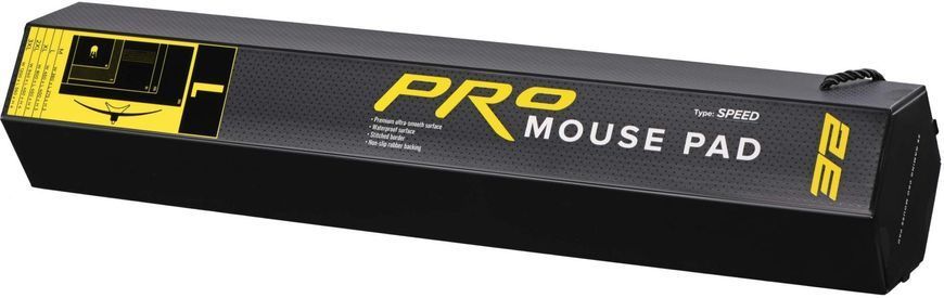 Килимок для мишки 2E Gaming PRO Speed L Black (2E-SPEED-L-BK-PRO) 2E-SPEED-L-BK-PRO фото