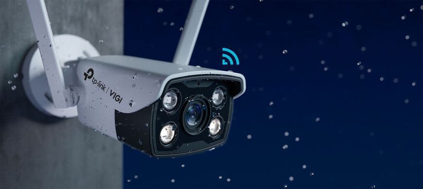IP-Камера TP-LINK VIGI С340-W-4,PoE, 4Мп, 4 мм, Wi-Fi, H265+, IP66, Bullet, кольорове нічне бачення, зовнішня VIGI-C340-W4 фото