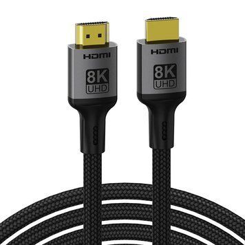 Кабель ColorWay HDMI-HDMI V2.1 8K 2м чорний (CW-CBHD088-BK) CW-CBHD088-BK фото