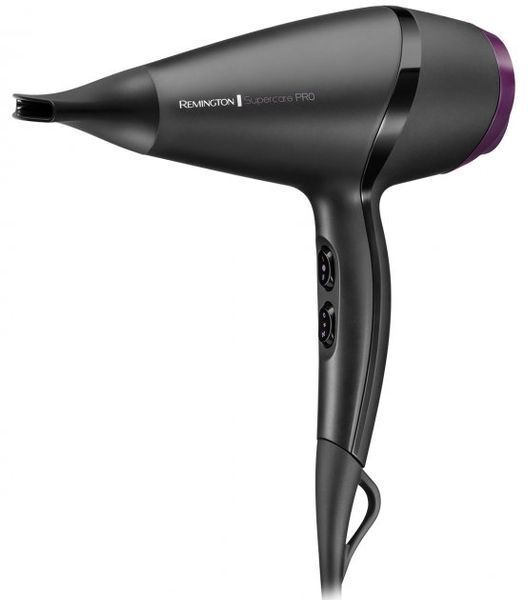 Remington Фен Supercare PRO 2100 AC motor, 2100Вт, режимов-3, иониз-я, хол. обдув, черный AC7100 фото