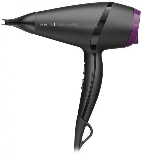 Remington Фен Supercare PRO 2100 AC motor, 2100Вт, режимов-3, иониз-я, хол. обдув, черный AC7100 фото