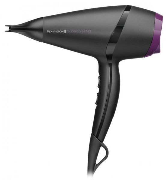 Remington Фен Supercare PRO 2100 AC motor, 2100Вт, режимов-3, иониз-я, хол. обдув, черный AC7100 фото