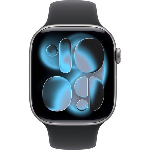 Смарт-годинник Apple Watch Series 11 GPS 46mm Space Grey Aluminium Case with Black Sport Band M/L (MEV44) MEV44 фото