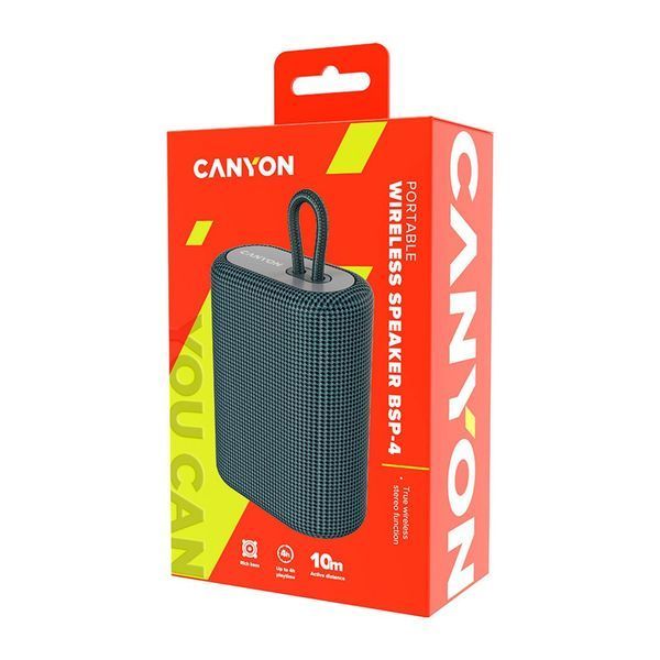 Акустична система Canyon BSP-4 Bluetooth Dark Grey (CNE-CBTSP4DG) CNE-CBTSP4DG фото