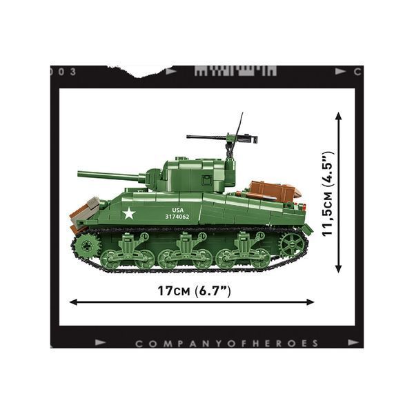 Конструктор Cobi Company of Heroes 3 Танк M4 Шерман, 615 деталей (COBI-3044) COBI-3044 фото