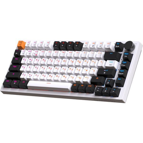Клавіатура GamePro MK160W Hot-Swap Red Swich RGB USB UA White (MK160W) MK160W фото