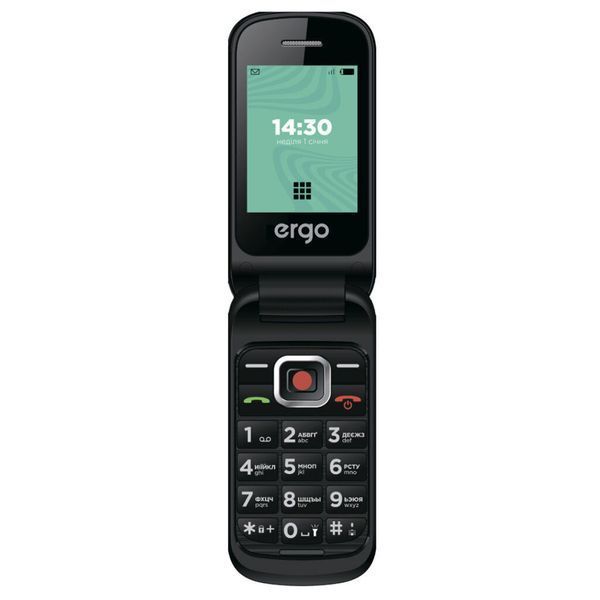 Мобільний телефон Ergo F241 Black F241 Black фото