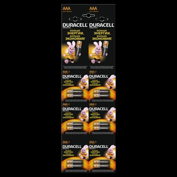 Батарейка Duracell LR03 MN2400 AAA 1х2 шт. 81545417 фото