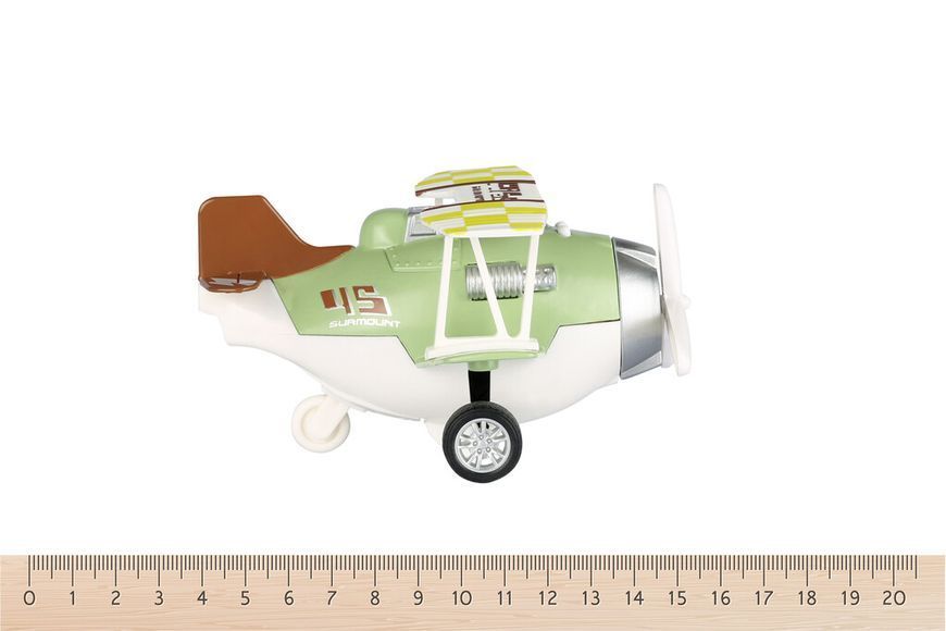 Літак металевий Same Toy інерційний Aircraft зі світлом і звуком (зелений) SY8015Ut-2 фото
