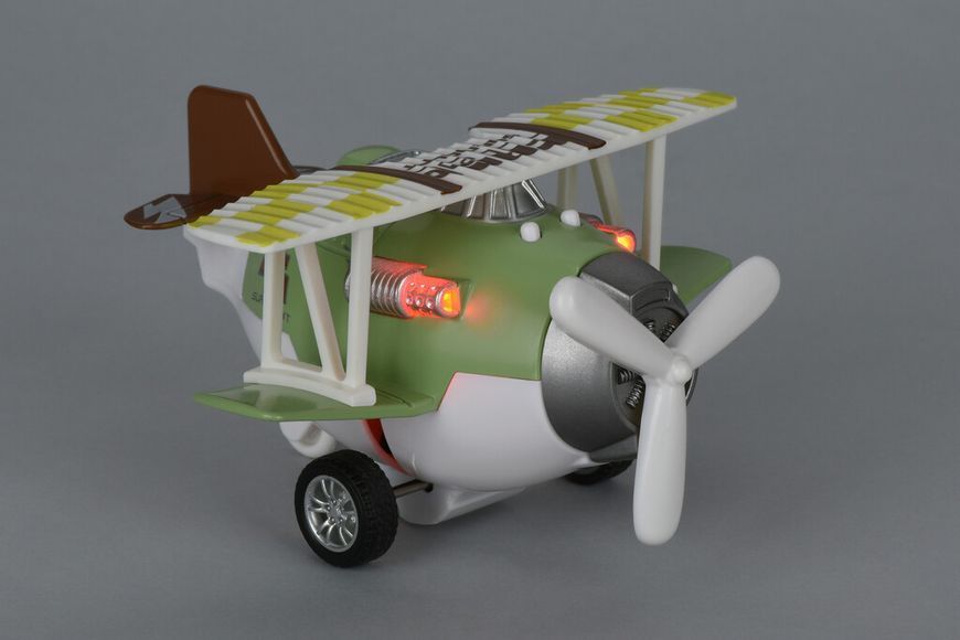 Літак металевий Same Toy інерційний Aircraft зі світлом і звуком (зелений) SY8015Ut-2 фото