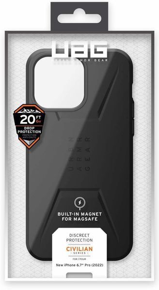 Накладка UAG для Apple iPhone 14 Pro Civilian Magsafe Black 114038114040 фото
