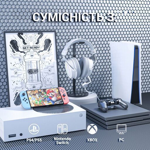 Наушники Fifine H3 RGB White (H3W) H3W фото