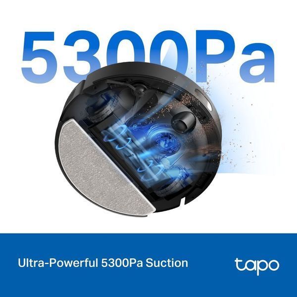 TP-Link Робот-пылесос TAPO RV 30 MAX LIDAR с поддержкой влажной уборки + док-станция TAPO-RV30-MAX-PLUS фото