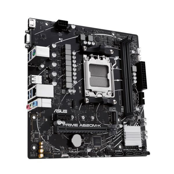 Материнcька плата ASUS PRIME A620M-K sAM5 A620 2xDDR5 HDMI D-Sub mATX 90MB1F40-M0EAY0 фото
