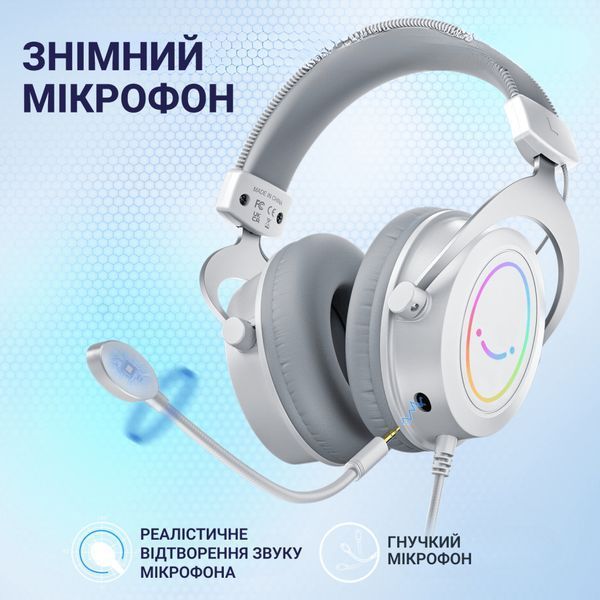 Наушники Fifine H3 RGB White (H3W) H3W фото