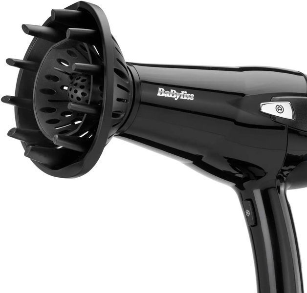 BaByliss Фен, 2000Вт, режимов-3иониз-я, хол. Обдув, смотка шнура, черный D374DE фото