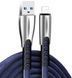 Кабель ColorWay USB - Apple Lightning (zinc alloy) 2.4A 1м синий (CW-CBUL010-BL) CW-CBUL010-BL фото 2