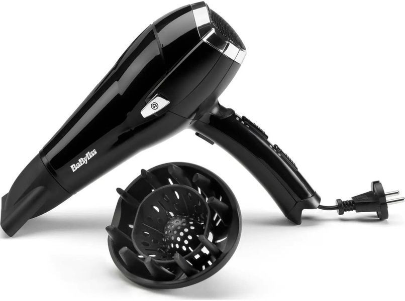 BaByliss Фен, 2000Вт, режимов-3иониз-я, хол. Обдув, смотка шнура, черный D374DE фото