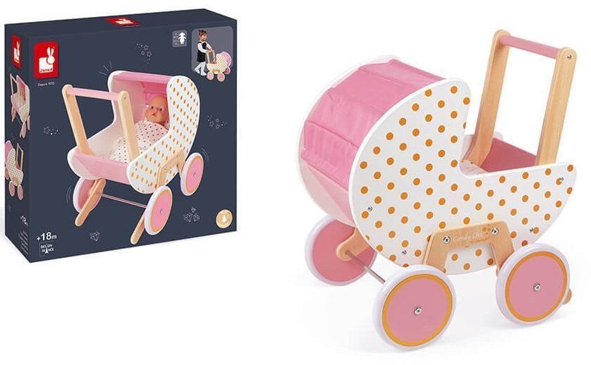 Janod Коляска Candy Chic для кукол J05886 фото